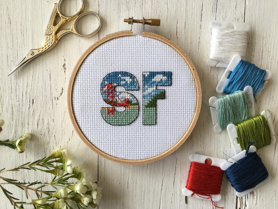 House Of Miranda Cross Stitch Embroidery San Francisco Cross Stitch  - San Francisco Cross Stitch Patterns