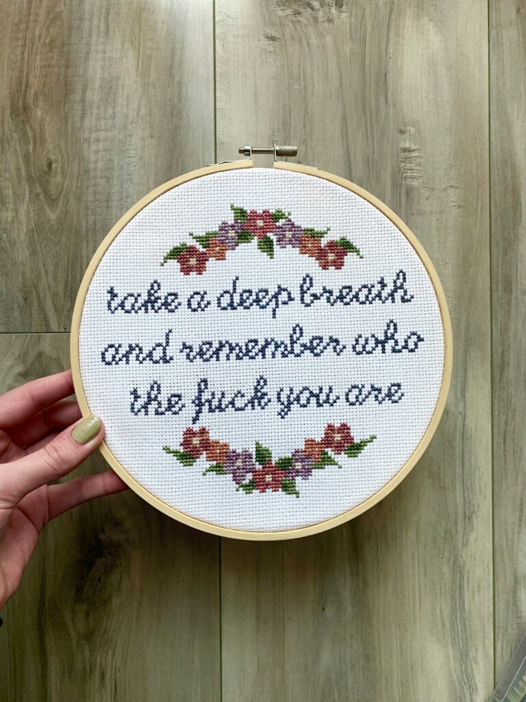 Inspirational Cross Stitch PDF Pattern Etsy - Cross Stitch Patterns Inspirational Sayings