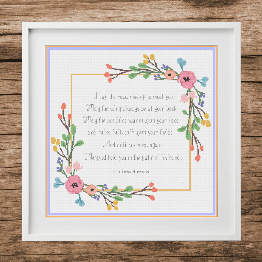 Irish Blessing Cross Stitch Pattern PDF Etsy - Irish Blessing Cross Stitch Pattern