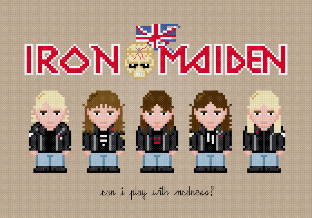 Iron Maiden Cross Stitch Pattern - Iron Maiden Cross Stitch Pattern