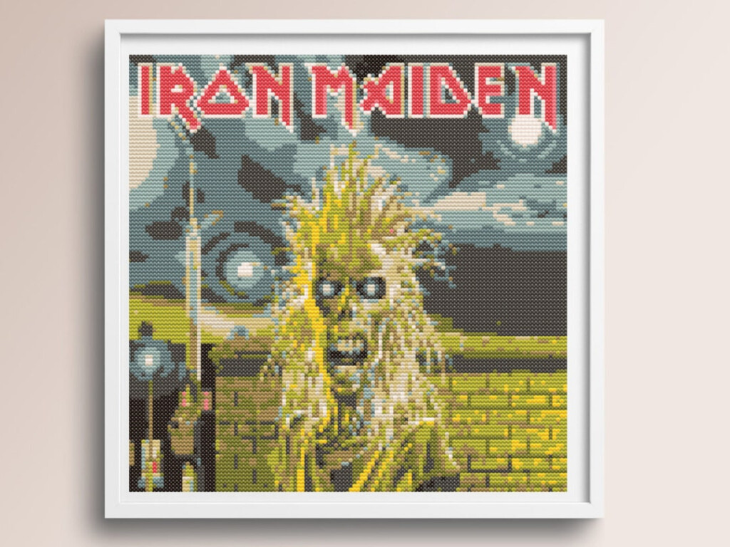 Iron Maiden Cross Stitch Pattern Instant Download Etsy - Iron Maiden Cross Stitch Pattern