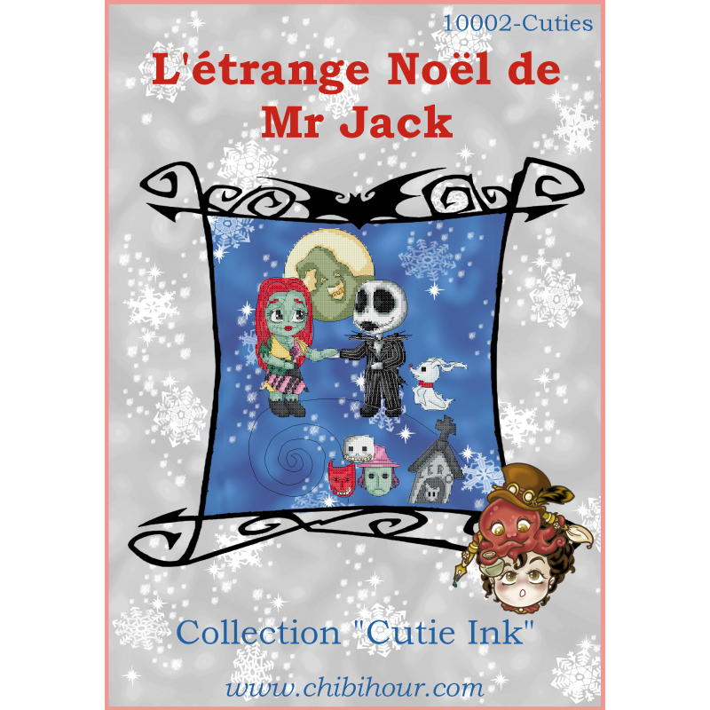 Jack Sally cross stitch Pattern  - Jack And Sally Cross Stitch Pattern