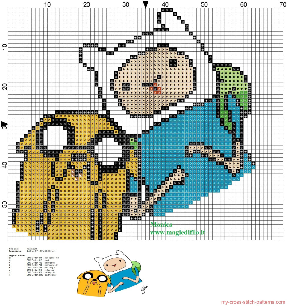 Jake And Finn Adventure Time Cross Stitch Pattern Free Cross Stitch  - Adventure Time Cross Stitch Pattern