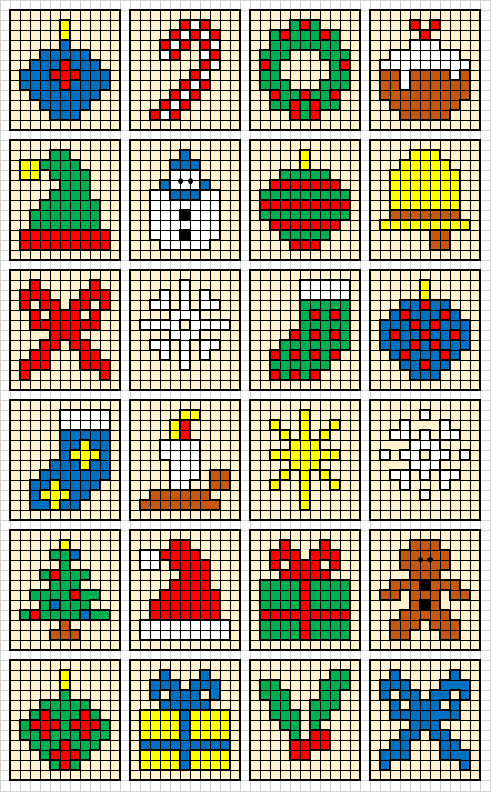 Jennifer s Little World Blog Parenting Craft And Travel Free 24  - Free Mini Christmas Cross Stitch Patterns