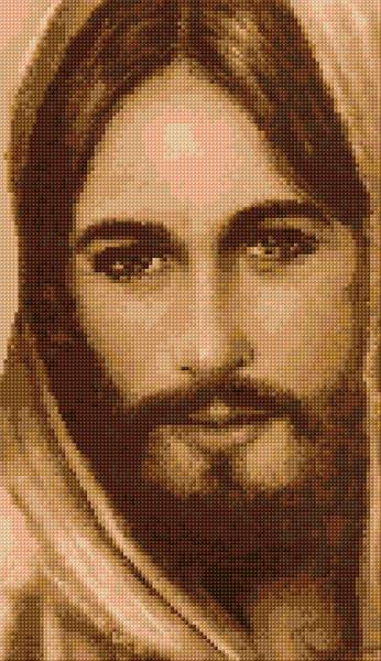 Jesus Christ Cross Stitch Designs - Face Of Jesus Cross Stitch Pattern