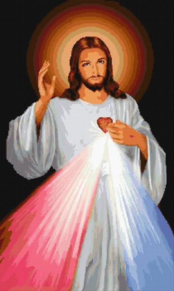 Jesus Cross Stitch Designs - Face Of Jesus Cross Stitch Pattern