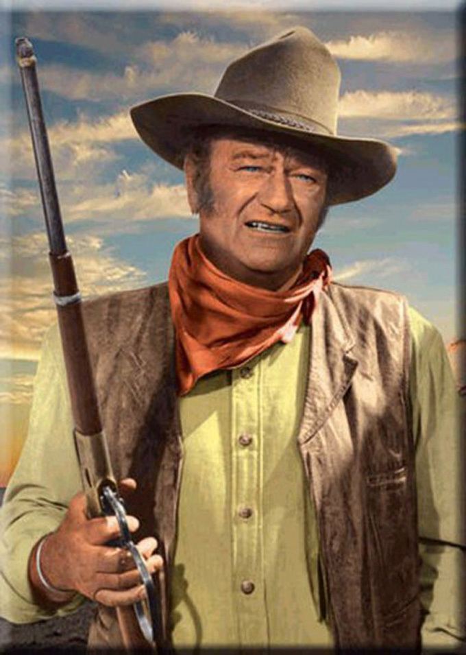 John Wayne Old West Cross Stitch Pattern L K Landscapes Seascapes - John Wayne Cross Stitch Pattern