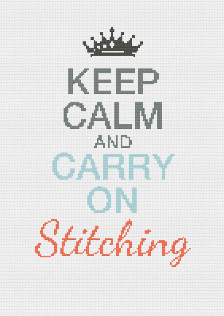 Keep Calm Cross Stitch Pattern PDF Etsy - Keep Calm Cross Stitch Pattern
