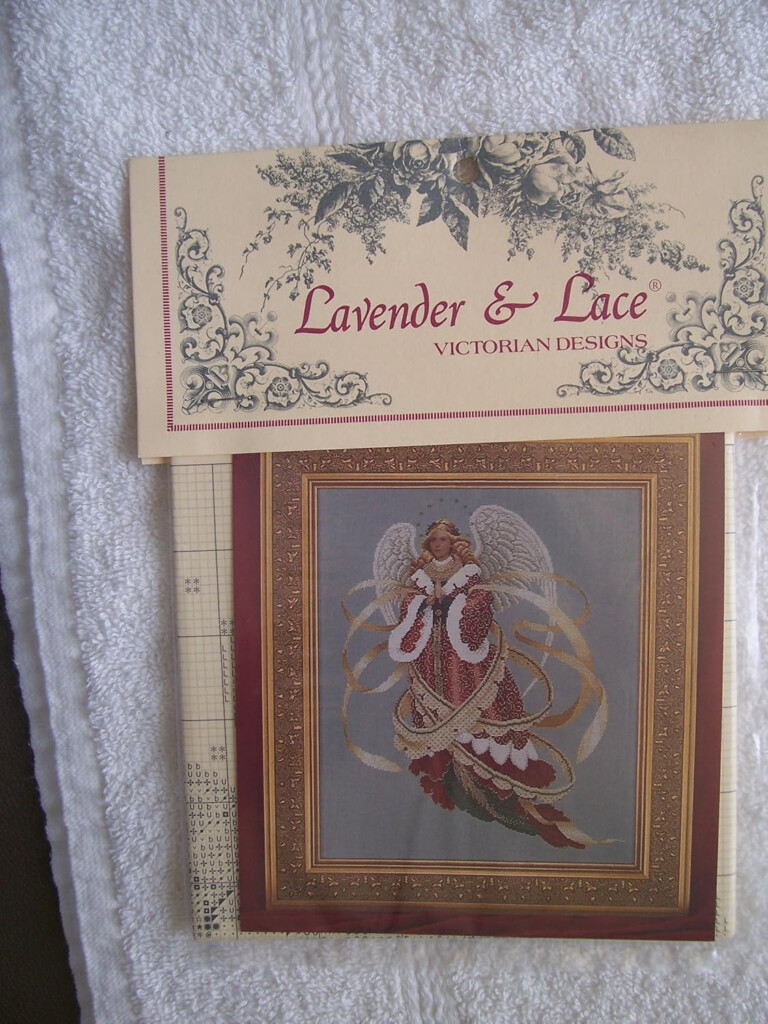 Lavender And Lace Guardian Angel Cross Stitch Patterns - Angel Cross Stitch Patterns Lavender Lace