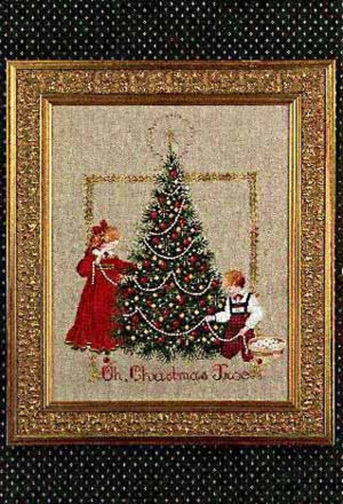 Lavender And Lace Oh Christmas Tree Counted Cross Stitch Etsy - Lavender And Lace Santa Cross Stitch Patterns