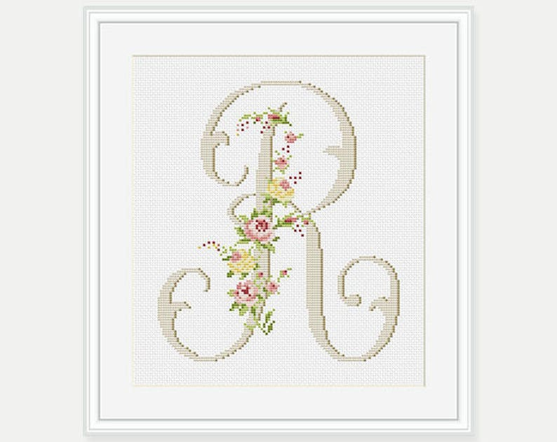 Letter R Cross Stitch Pattern Cross Stitch Patterns - Letter R Cross Stitch Pattern