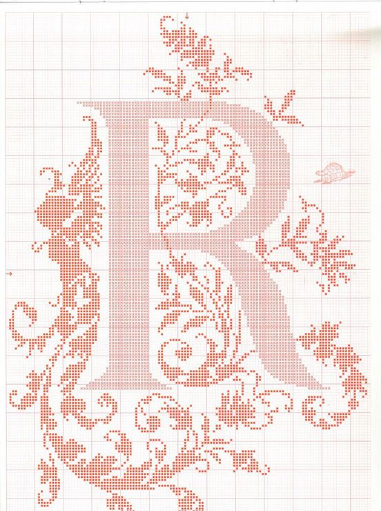 Letter R Cross Stitch Pattern Cross Stitch Patterns - Letter R Cross Stitch Pattern