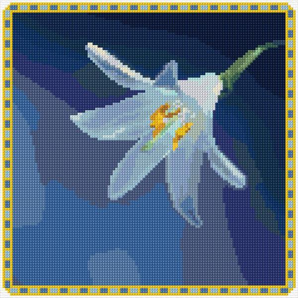 Lily Cross Stitch Designs - Stargazer Lily Cross Stitch Pattern Free