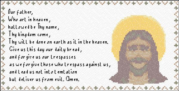 Lord s Prayer Cross Stitch Designs - Free Cross Stitch Pattern Of The Lord's Prayer