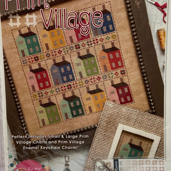 Lori Holt Prim Pattern Etsy - Prim Village Cross Stitch Pattern