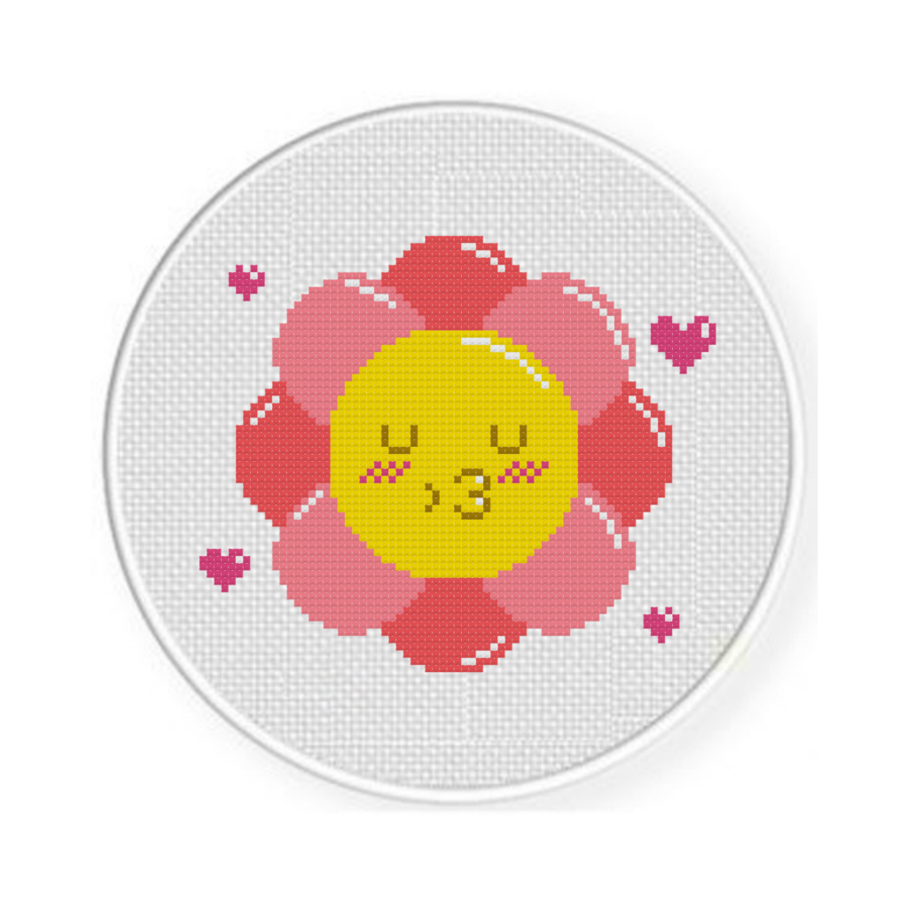 Lovely Flower Cross Stitch Pattern Daily Cross Stitch - Free Bell Plastic Cross Stitch Pattern