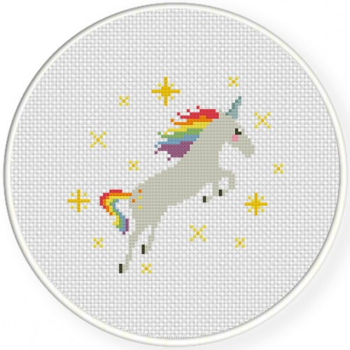 Lovely Unicorn Cross Stitch Pattern Daily Cross Stitch - Small Unicorn Cross Stitch Pattern