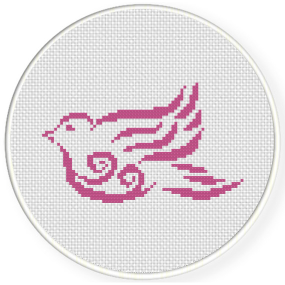Majestic Bird Cross Stitch Pattern Daily Cross Stitch - Blue Bird Cross Stitch Pattern