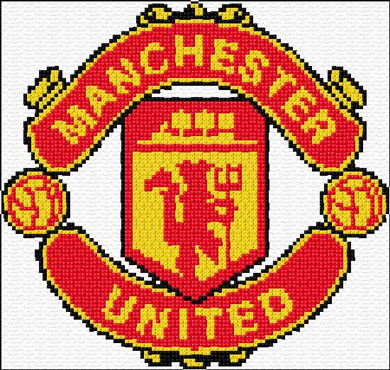 Manchester United Cross Stitch Designs - Manchester United Cross Stitch Pattern