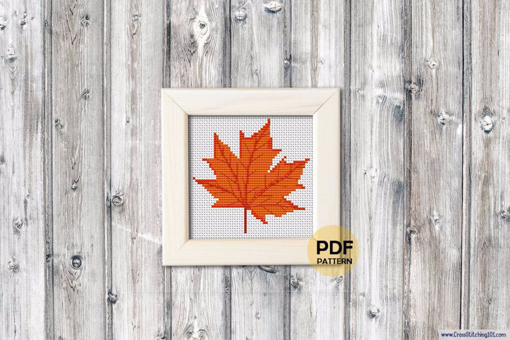 Maple Leaf Cross Stitch Pattern Cross Stitch Patterns - Pot Leaf Cross Stitch Pattern