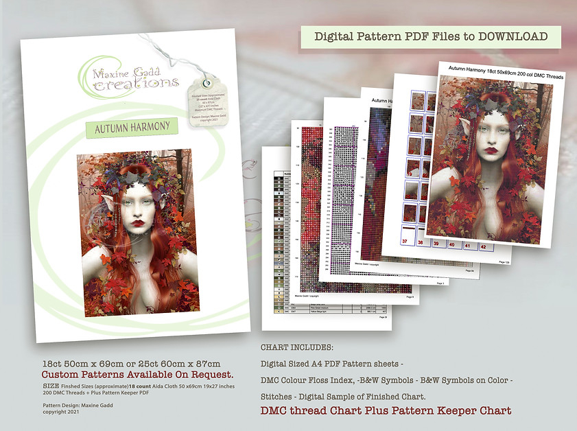 Maxine Gadd Creations Cross Stitch Charts Custom Designs - Maxine Gadd Cross Stitch Patterns