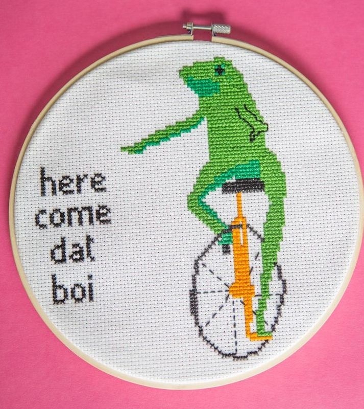 Meme Cross Stitch Pattern - This Is Fine Meme Cross Stitch Pattern