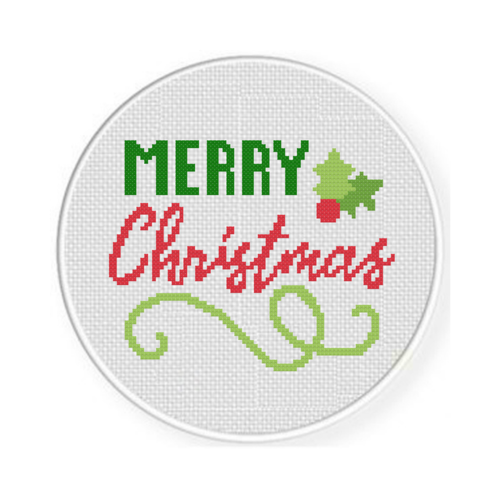 Merry Christmas Cheer Cross Stitch Pattern Daily Cross Stitch - Cup Of Christmas Cheer Cross Stitch Pattern