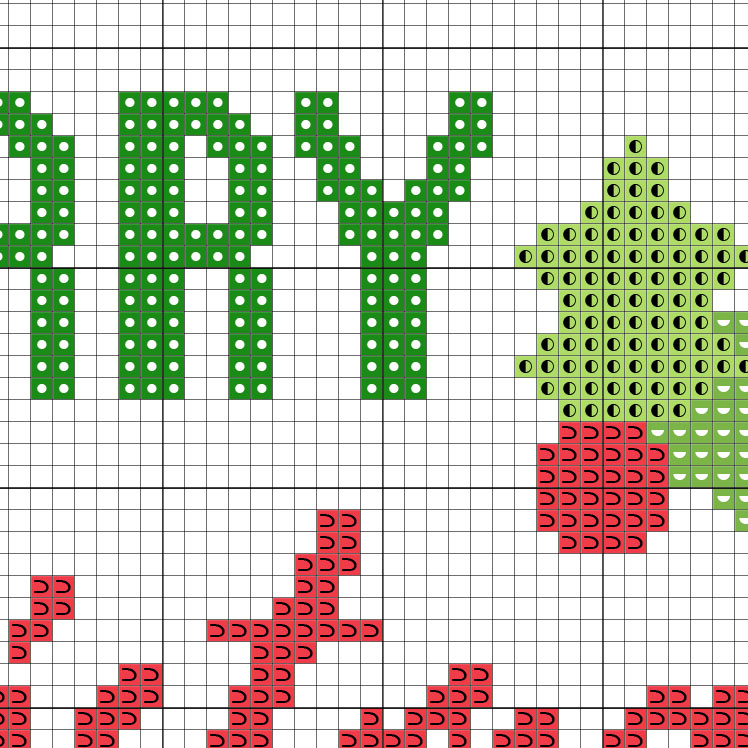 Merry Christmas Cheer Cross Stitch Pattern Daily Cross Stitch - Cup Of Christmas Cheer Cross Stitch Pattern
