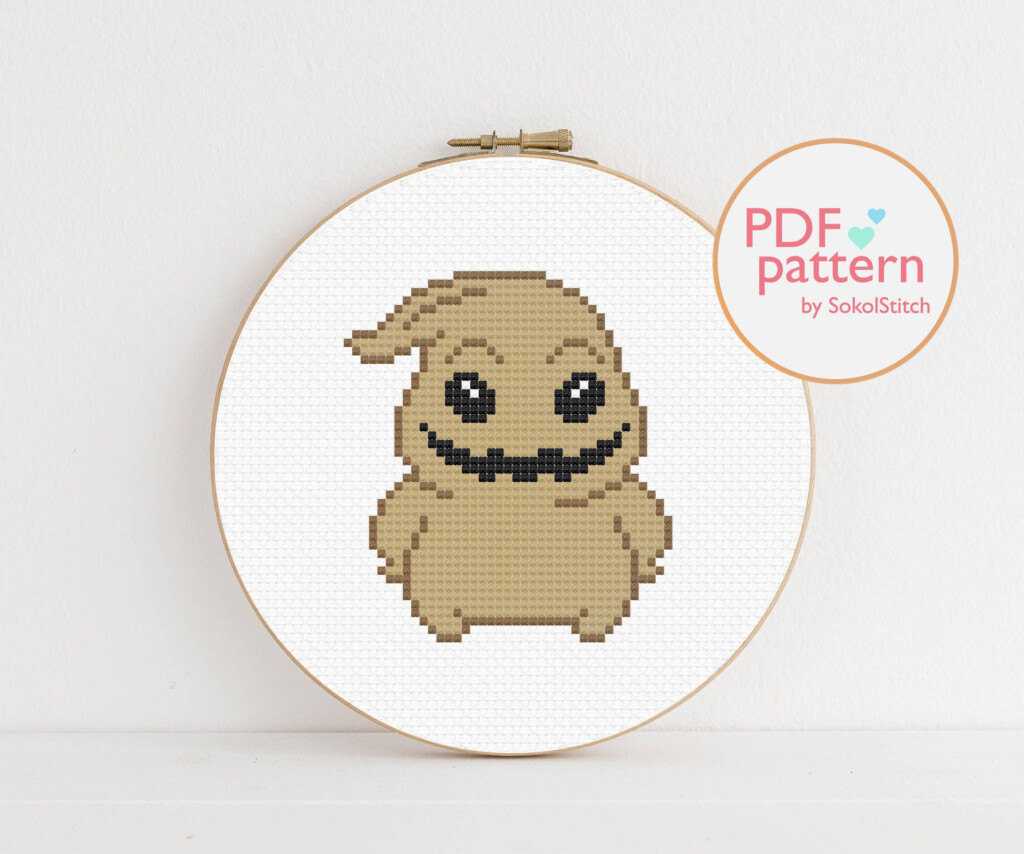 MINI Oogie Boogie Cross Stitch PDF Pattern Nightmare Before Etsy - Oogie Boogie Cross Stitch Pattern