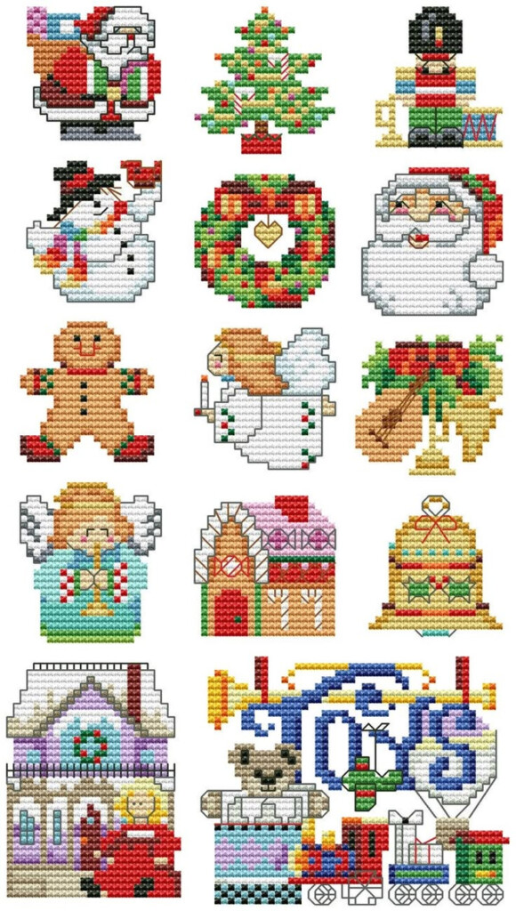 Mini Small Christmas Cross Stitch Patterns Printable Templates Free - Mini Small Christmas Cross Stitch Patterns