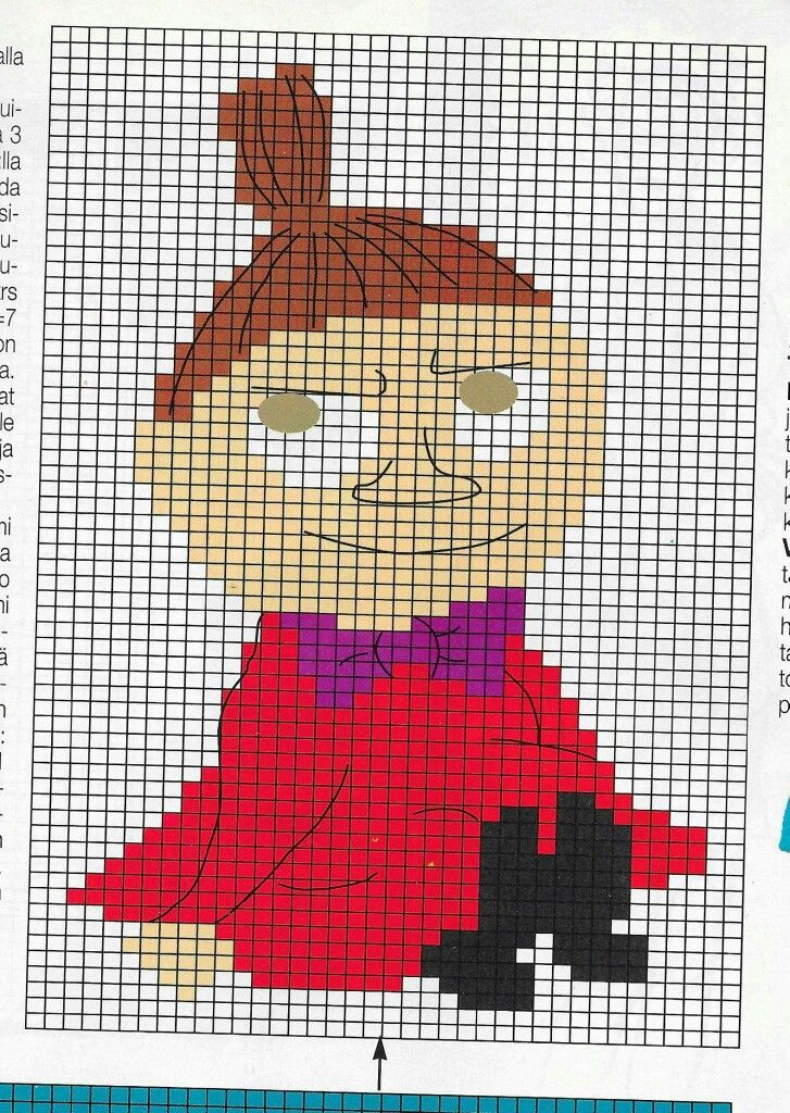 Moomin Knitting Pattern  - Moomin Cross Stitch Pattern Free