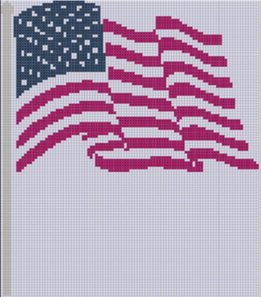 Mother Bee Designs Free American Flag Cross Stitch Pattern - Mexican Flag Cross Stitch Pattern