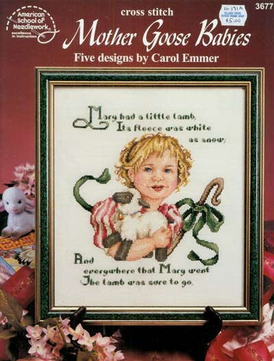 Mother Goose Babies Counted Cross Stitch 035409636772 - Mother Goose Cross Stitch Patterns