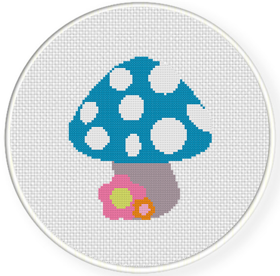 Mushroom Cross Stitch Pattern Daily Cross Stitch - Cross Stitch Mushroom Pattern Free