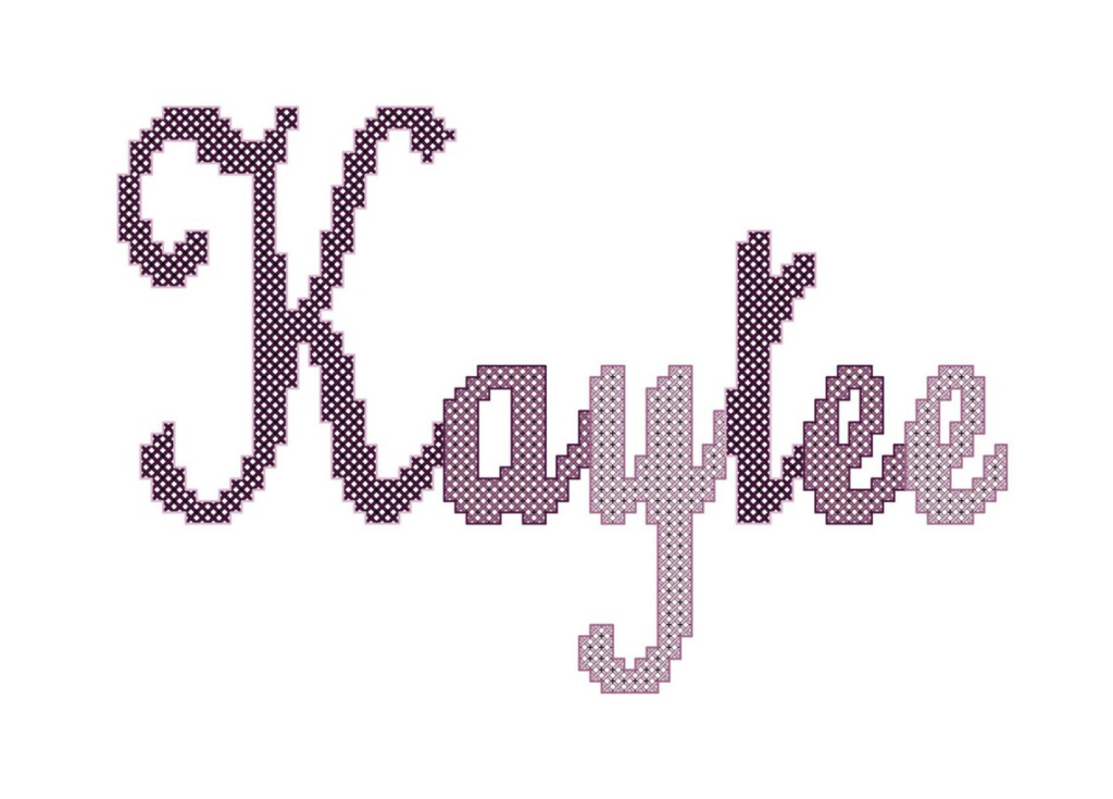 Name Cross Stitch Pattern Kids Name Cross Stitch Chart Cross Etsy - Cross Stitch Name Pattern Generator