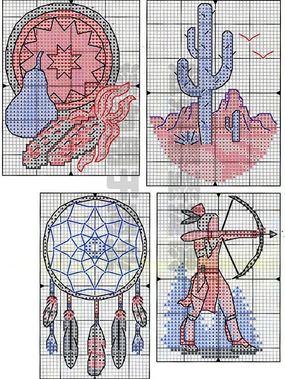 Native American Cross Stitch Patterns - Native Indian Cross Stitch Patterns