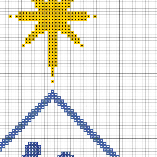 Nativity Star Cross Stitch Pattern Daily Cross Stitch - Christmas Star Cross Stitch Pattern Free