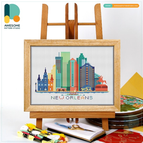 New Orleans Cross Stitch Patterns Etsy - New Orleans Cross Stitch Patterns