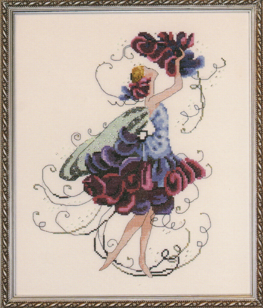 Nora Corbett Sweet Pea Cross Stitch Pattern 123Stitch - Sweet Pea Cross Stitch Pattern Free