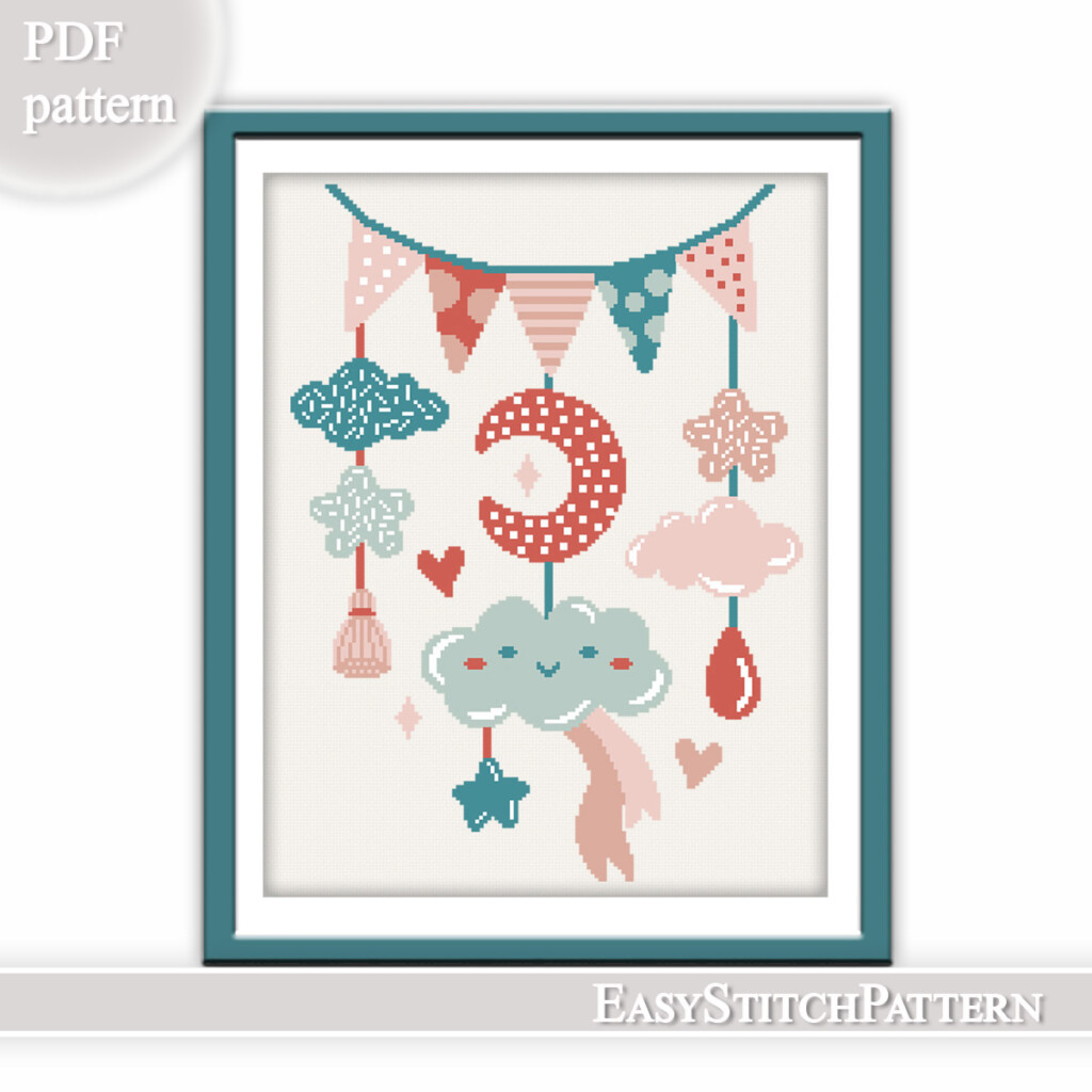 Nursery Cross Stitch Pattern Baby Cross Stitch Pattern Inspire Uplift - Free Nursery Cross Stitch Patterns