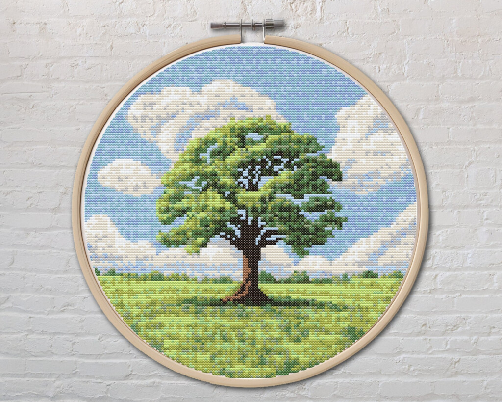 Oak Tree Cross Stitch Pattern PDF Etsy - Oak Tree Cross Stitch Pattern