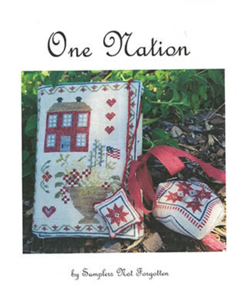 ONE NATION Cross Stitch Pattern By Samplers Not Forgotten Etsy - One Nation Cross Stitch Pattern