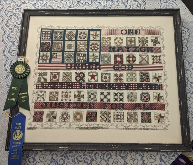 One Nation Cross Stitch Pattern - One Nation Cross Stitch Pattern