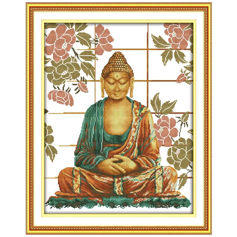 Oneroom Buddha Patterns Counted Cross Stitch 11CT Printed 14CT Cross  - Free Buddha Cross Stitch Patterns