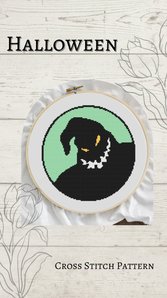 Oogie Boogie Cross Stitch Pattern Nightmare Before Christmas  - Oogie Boogie Cross Stitch Pattern