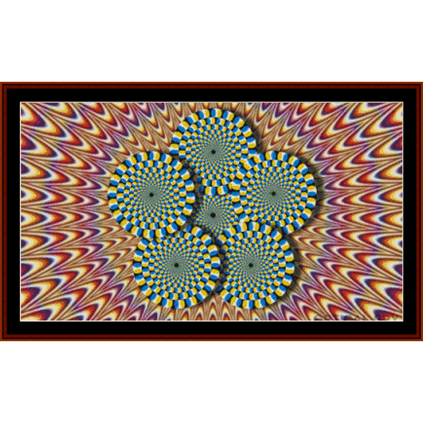 Optical Illusion 2 Cross Stitch Pattern By Cross Stitch Collectibles  - Optical Illusion Cross Stitch Patterns