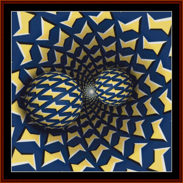 Optical Illusion 6 Cross Stitch Pattern By Cross Stitch Collectibles  - Optical Illusion Cross Stitch Patterns