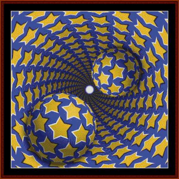 Optical Illusion 7 Cross Stitch Pattern By Cross Stitch Collectibles  - Optical Illusion Cross Stitch Patterns
