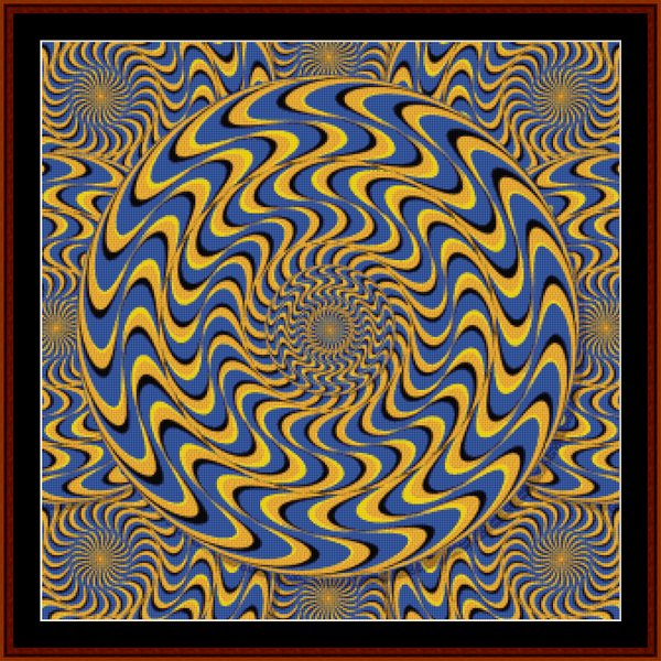 Optical Illusion 8 Cross Stitch Pattern By Cross Stitch Collectibles  - Optical Illusion Cross Stitch Patterns