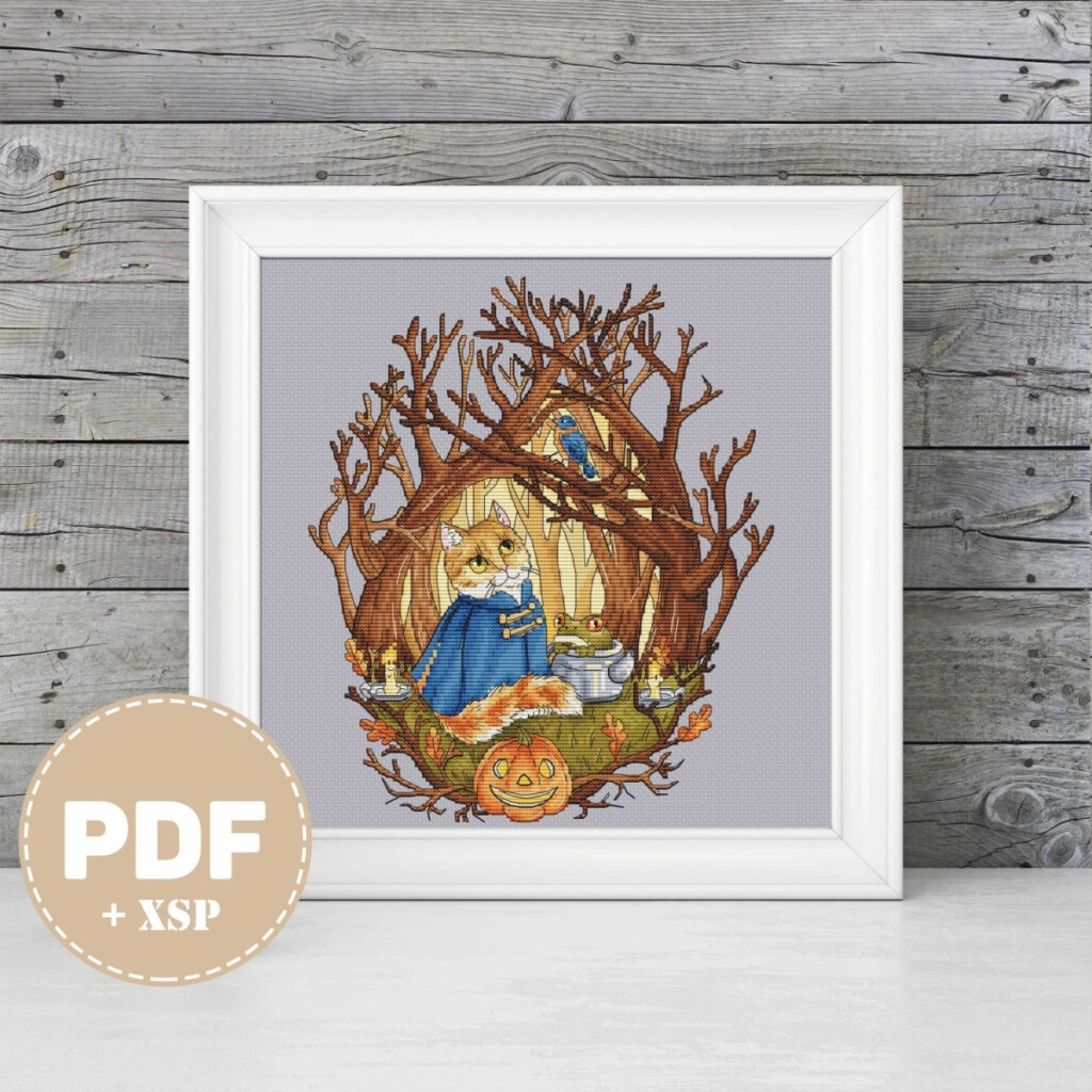 Over The Garden Wall Cross Stitch Pattern Code RF 304 Racoonandfox  - Over The Garden Wall Cross Stitch Pattern